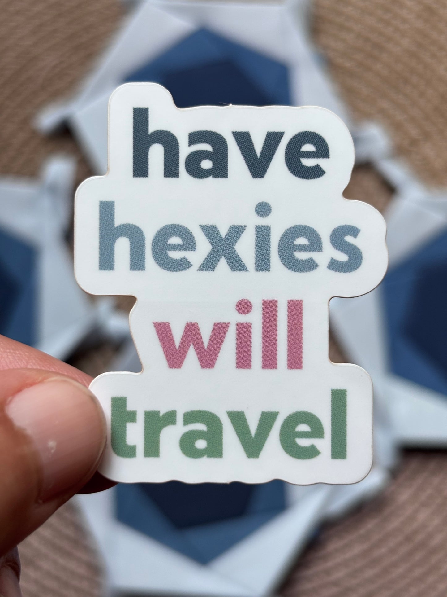 Have Hexies Will Travel Sticker