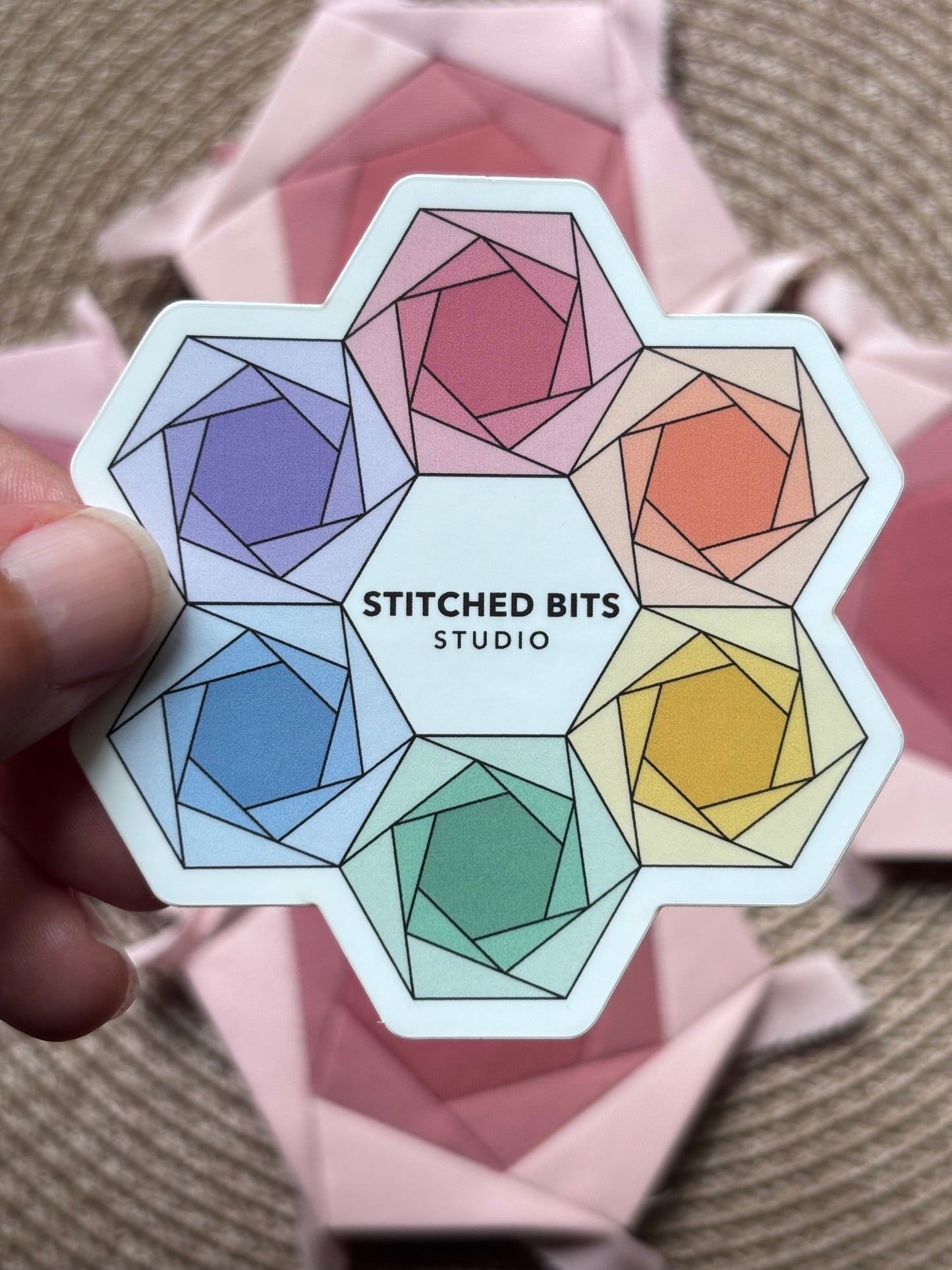 Hexies in Bloom Sticker