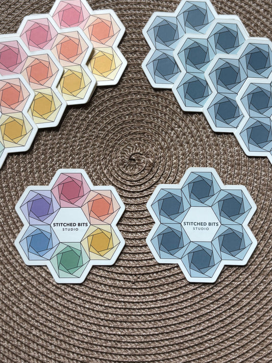 Hexies in Bloom Sticker