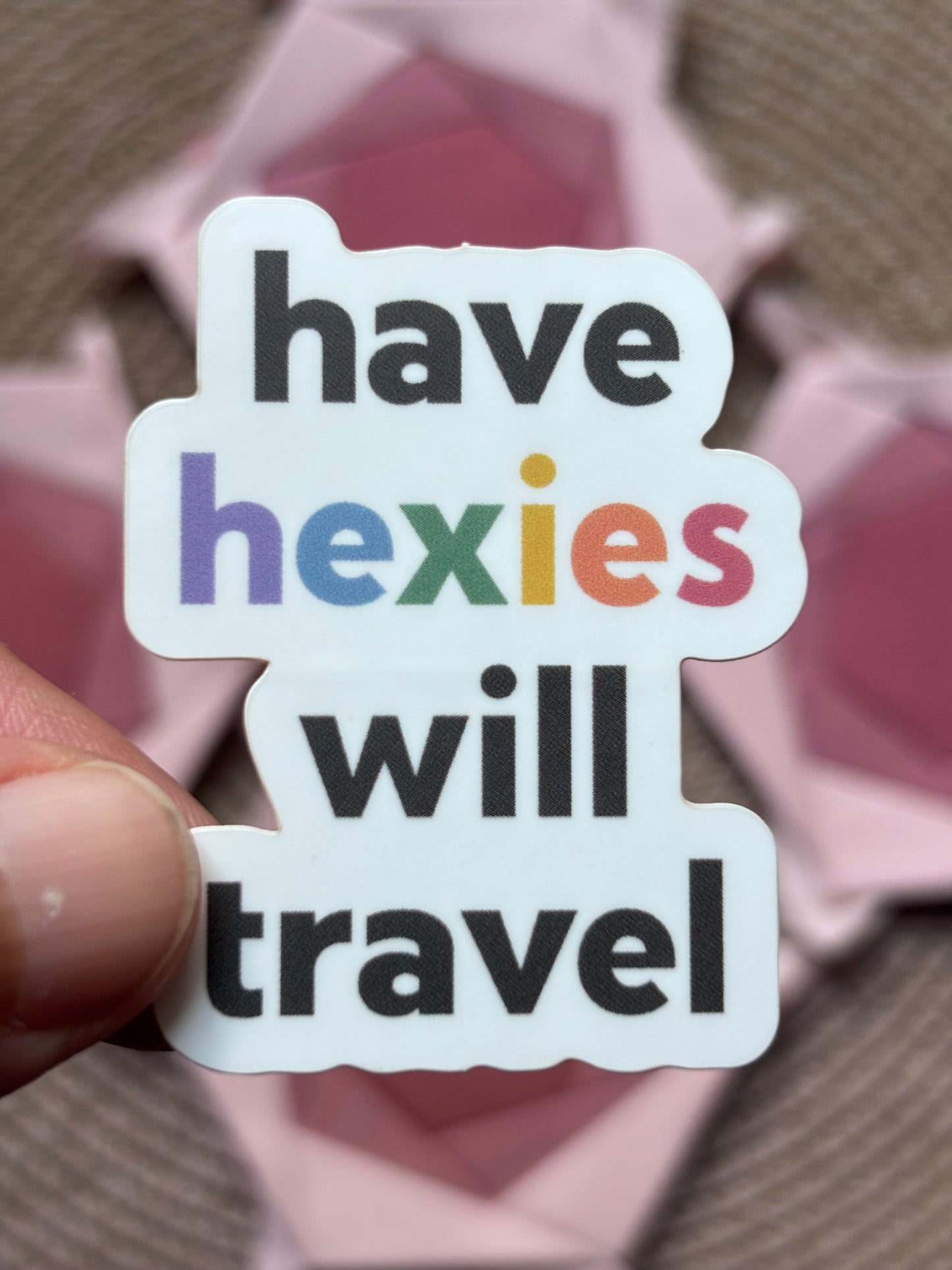 Have Hexies Will Travel Sticker