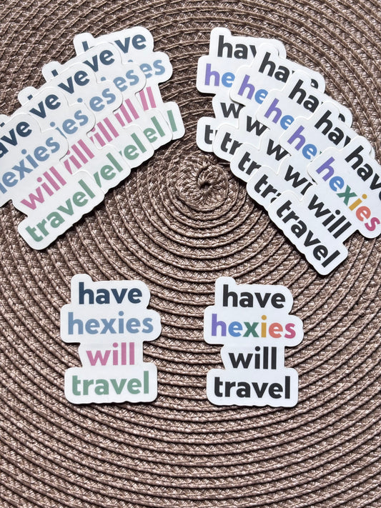 Have Hexies Will Travel Sticker