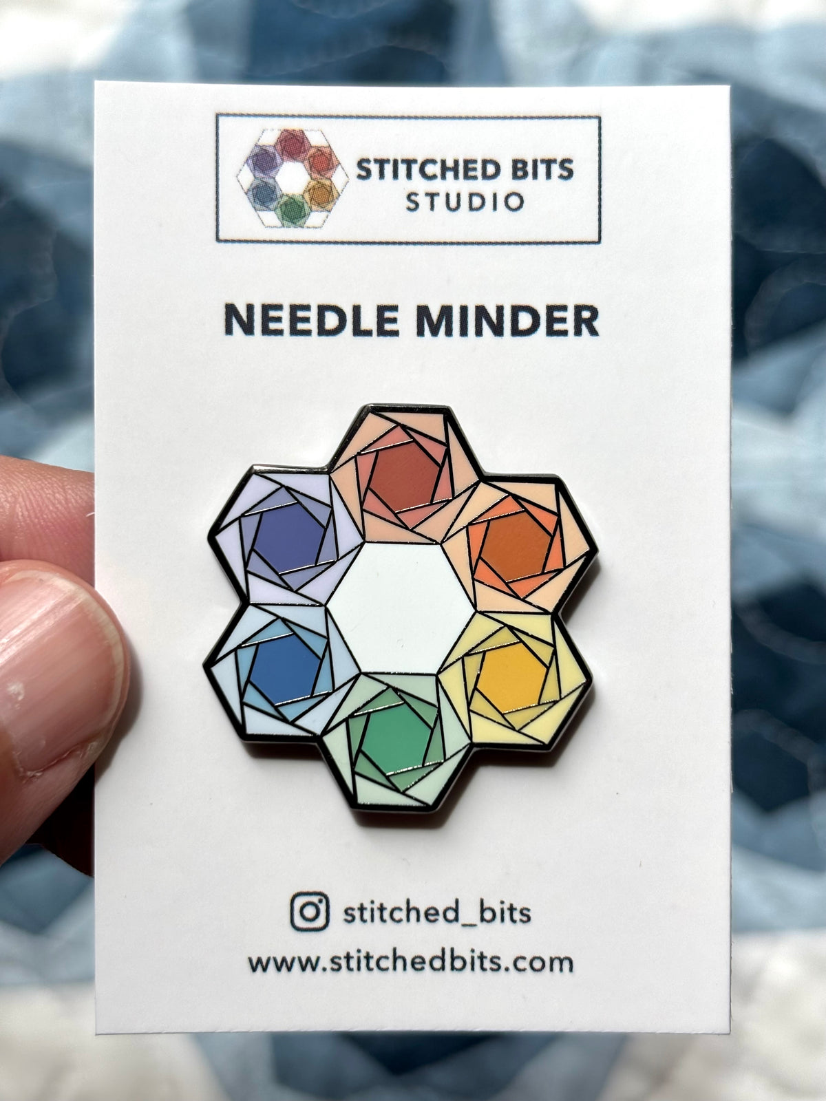 Hexies in Bloom Needle Minder